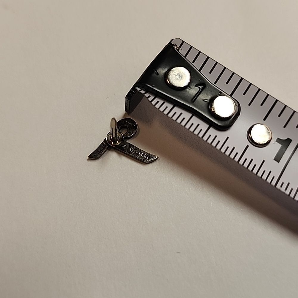 James Avery Silver Script Initial 'T' Pin Sterlin… - image 4